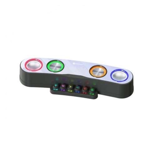 Newrixing Asztali LED Gaming Bluetooth Hangszóró TF és FM