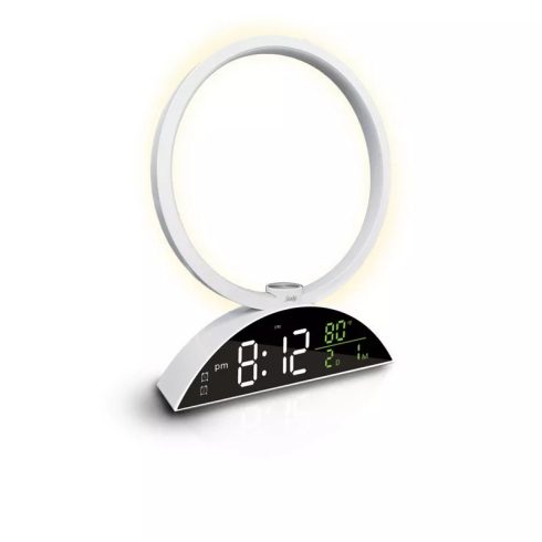 Elalvást segítő ébresztőfény kijelző Idő/dátum/hőmérséklet napkelte naplemente szimuláció digitális ébresztőóra