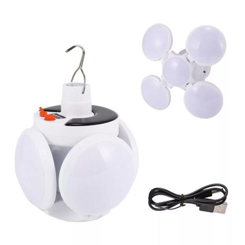 Összecsukható, napelemes, labda formájú LED UFO lámpa - vezeték nélkül működik