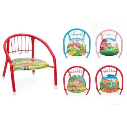 Gyermek szék puha ülőfelülettel, kényelmes háttámlával és stabil vázzal – mesefigurás kisszék rajzoláshoz, asztali játékokhoz, étkezéshez 