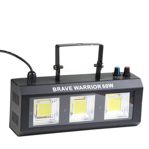 60W 3 LED stroboszkóp mini disco lámpa hangvezérlés