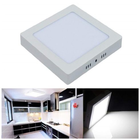 24W négyzetes, külső szerelésű LED panel – hideg fehér