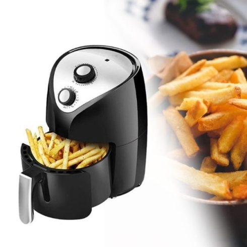 Könnyen tisztítható, 2 literes Air Fryer - olaj nélküli sütő időzítővel és túlmelegedés elleni védelemmel – 1000 W